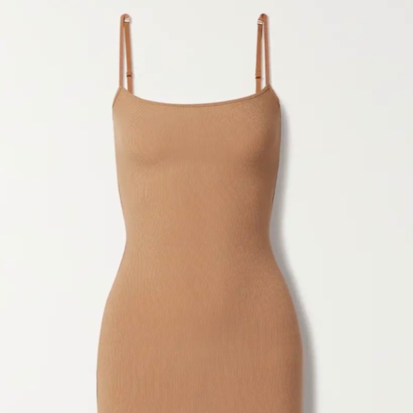 SKIMS Long Slip Dress in Nude - Picture 8 of 8